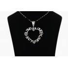 0.11 Outlined Love Diamond Heart Pendant